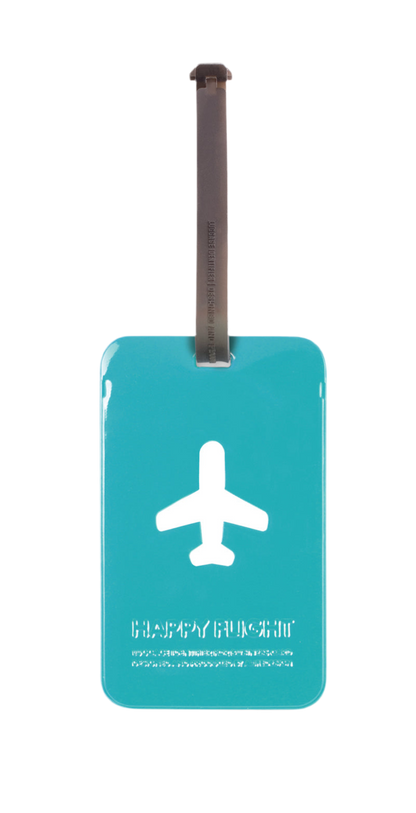 rechthoekig bagagelabel 