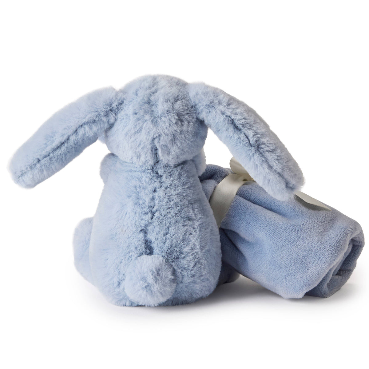 Peluche Lapin Bleu Clair avec Doudou – 15 cm