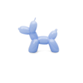 Blauwe ballon, hond, kaars