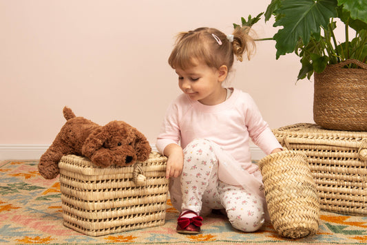 Peluche chien marron