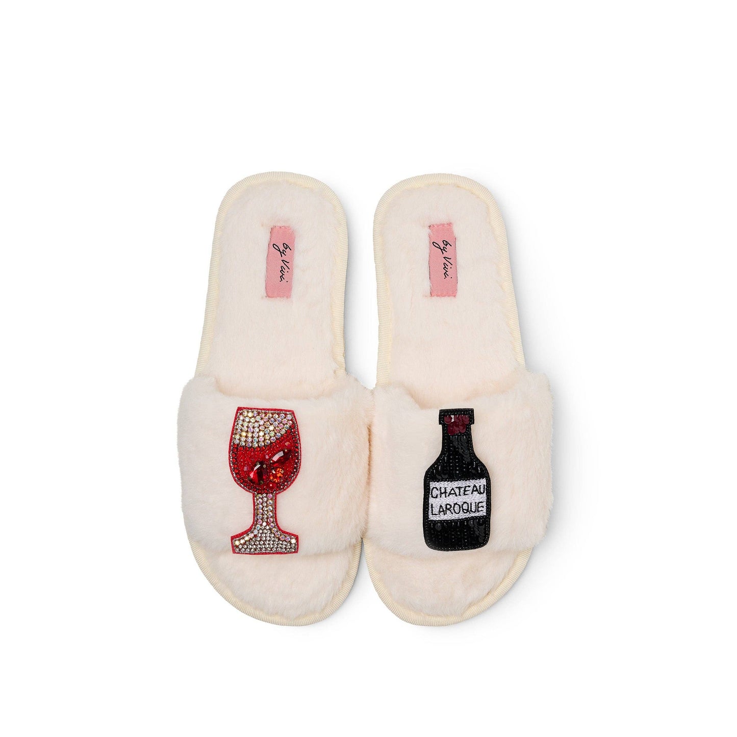 Paire de broches pour Chaussons - Vin rouge