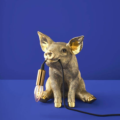 Gouden Varken Tafellamp