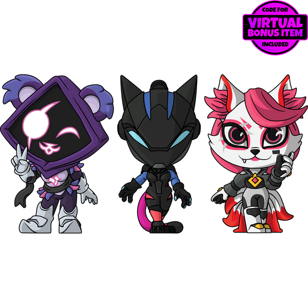 Raven Team Leader, Lynx & Kimiko Minitooz
