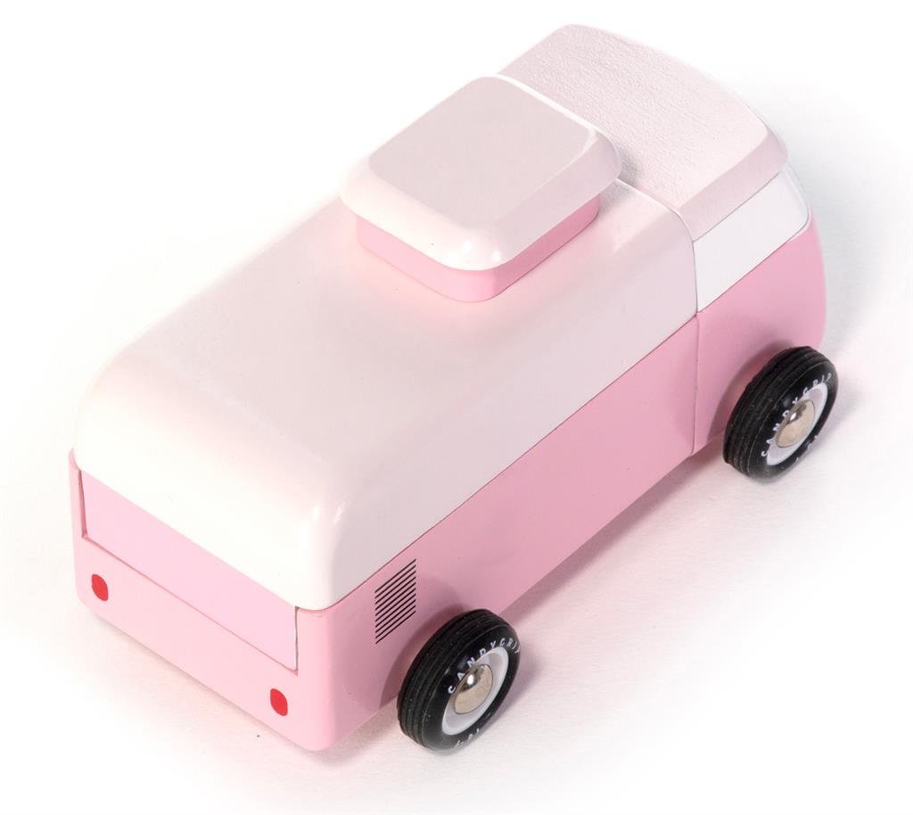 Voiture en Bois Candycar World - Van de Plage Rose