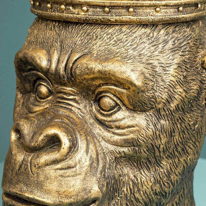 Tête de singe Kong, or