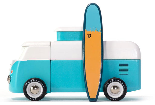 Candycar World Wooden Car - Ocean Beach Van