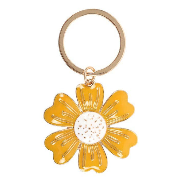 Yellow Daisy Keychain