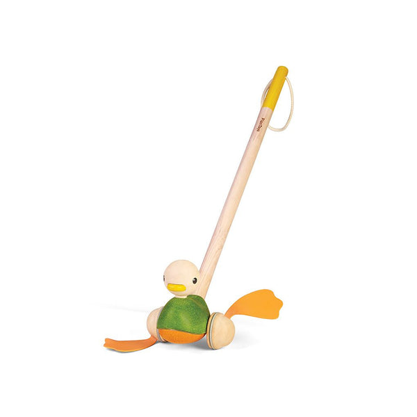 Push-along toy duck