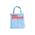 Geïsoleerde tas "Bon Appétit" - Lichtblauw