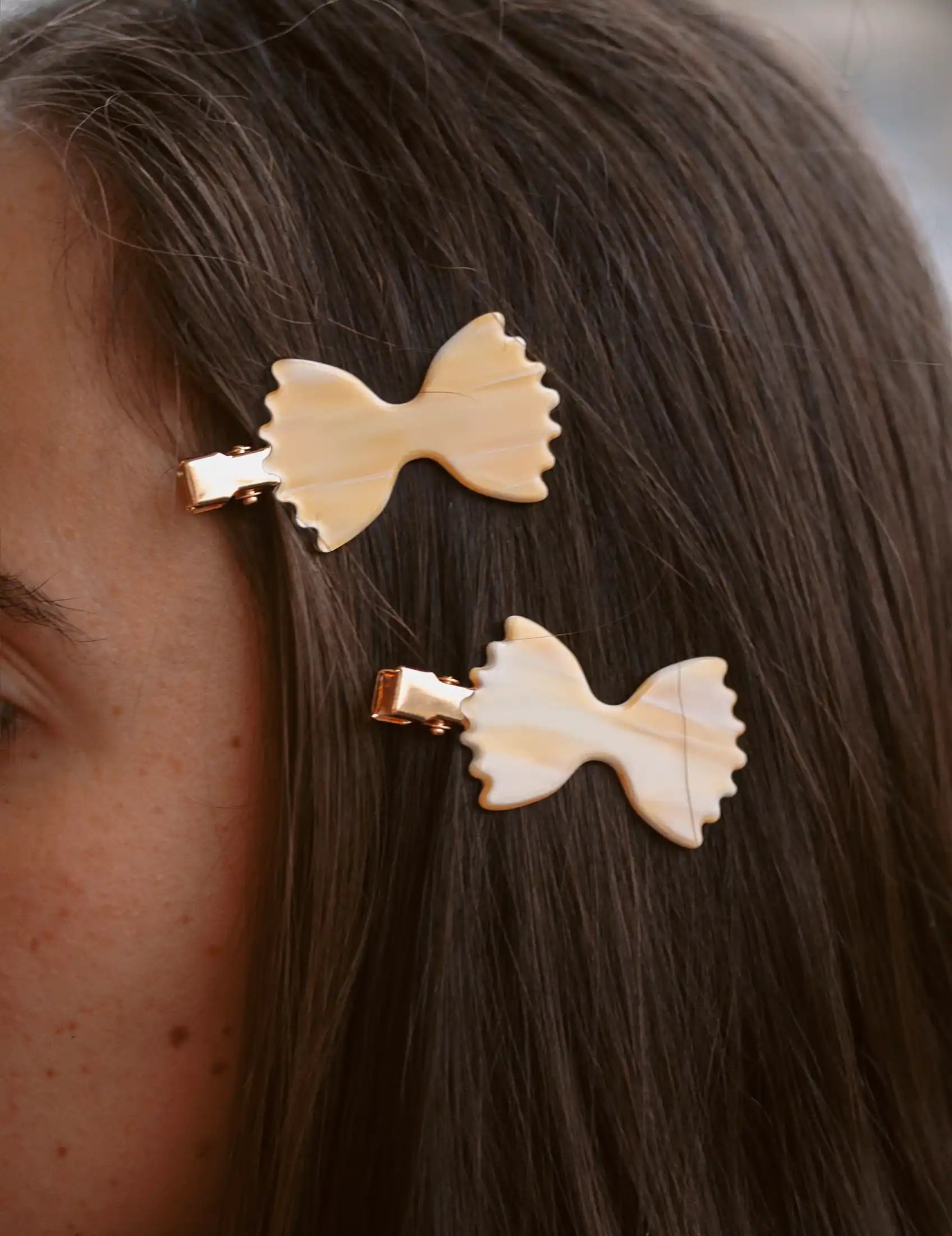 Farfalle – pâtes italiennes en nœud papillon pinces à cheveux sans pli | Joanna Behar – vue 1