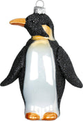 Glazen kerstornament keizerspinguïn, 11 cm