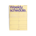 Gele weekplanner
