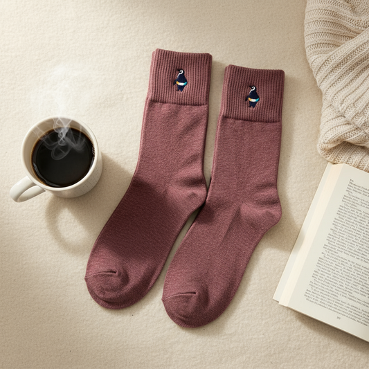 Chaussettes Manchot Brodé