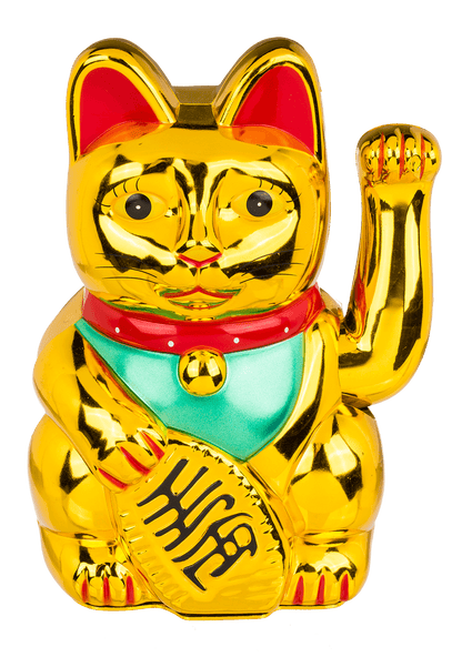 Chat Chanceux Classique Doré – vue 10