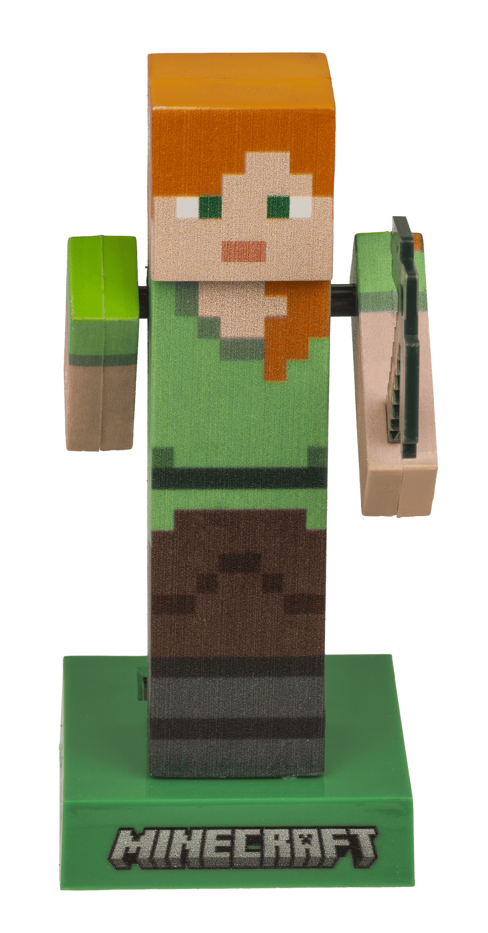 Figurine solaire Minecraft Alex
