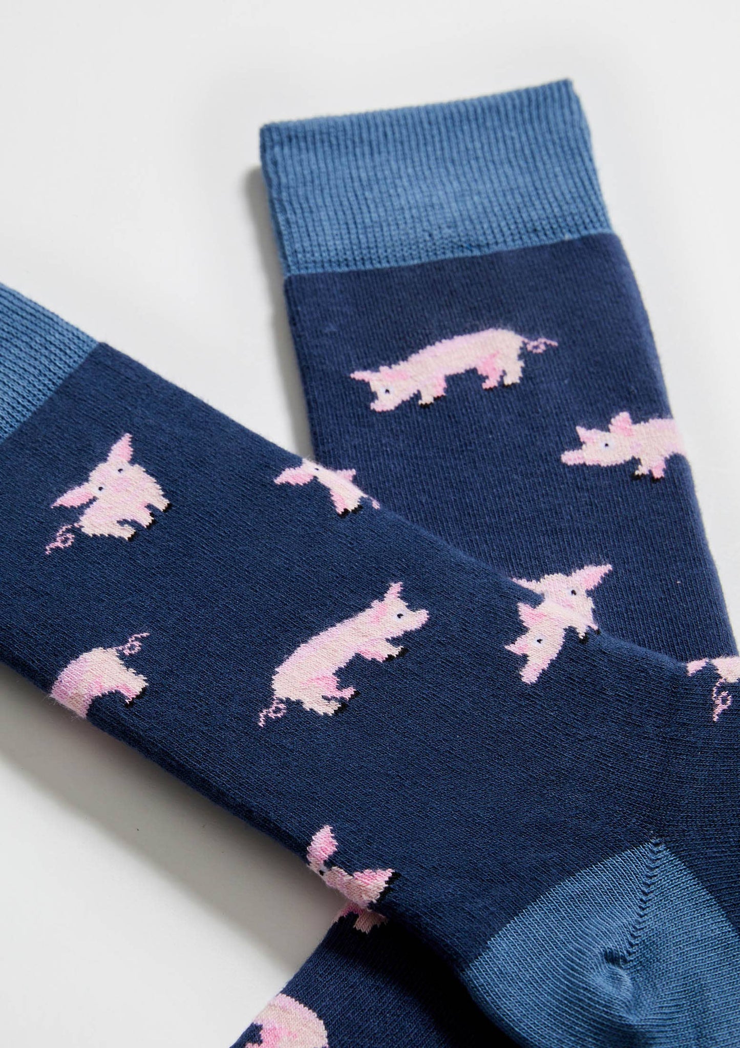 BePig Blue - 100% Organic Cotton Socks