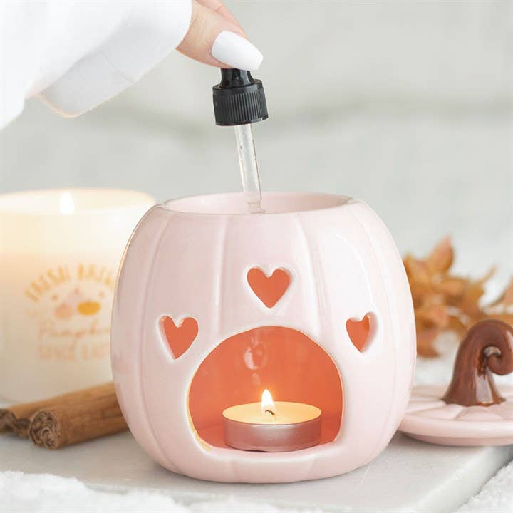 Rose pumpkin autumn incense burner