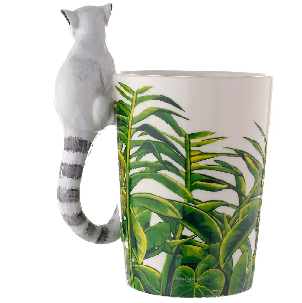 Lemur Mug with 3D Handle
