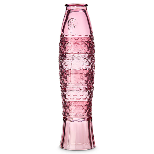 Stapelbare drinkglazen in de vorm van een vis - Set van 4 roze