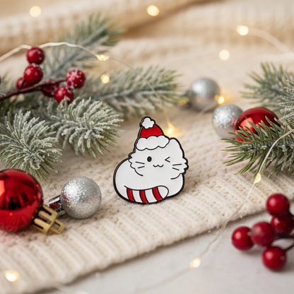Christmas Cat Pin