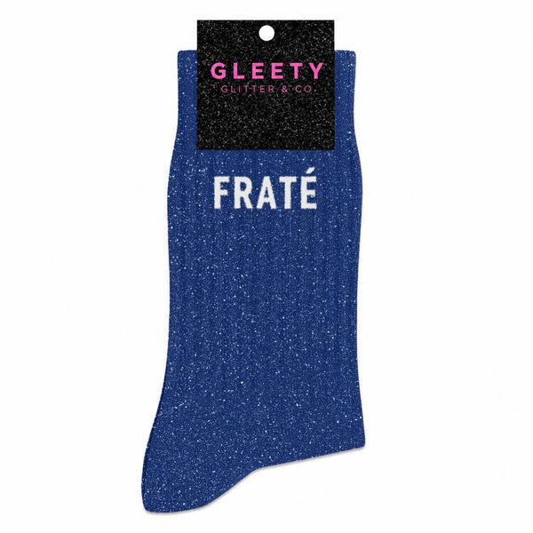Chaussettes à Paillettes Fraté Bleu Electrique – Gleety