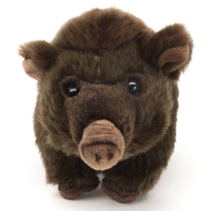 Standing boar plush toy