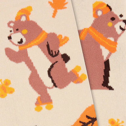 "OSITO" Bear Socks for Autumn