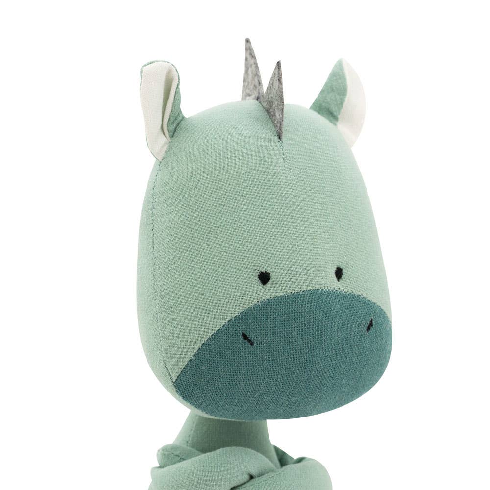 Peluche en coton, Andy le Dragon : Sirène-29cm-3+