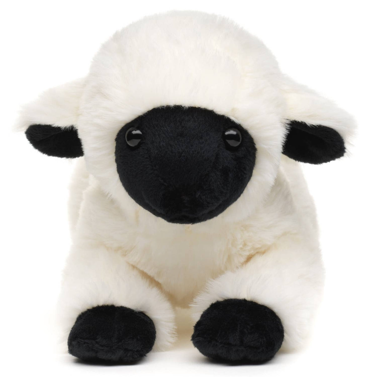 Black and white lamb plush toy