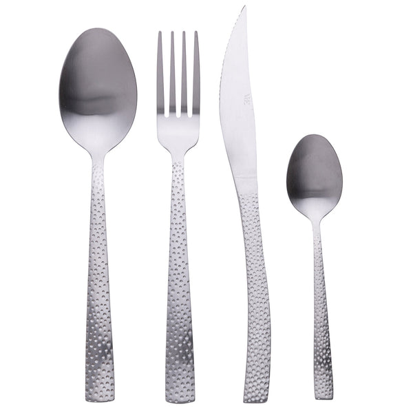 STONE CUTLERY 24PCS SILVER MATT - 5901278