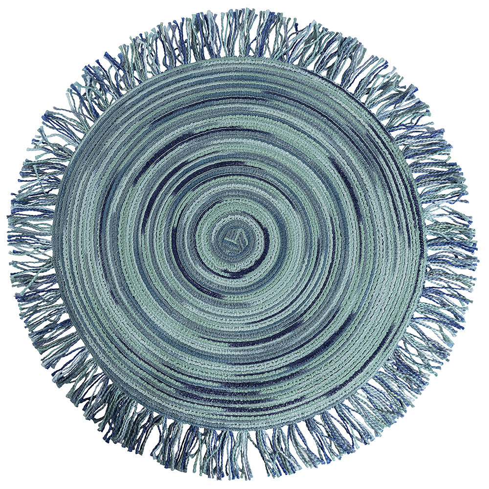 ROUND PLACEMAT WITH FRINGE SH OCEAN - 5908037