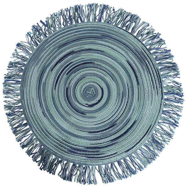 ROUND PLACEMAT WITH FRINGE SH OCEAN - 5908037