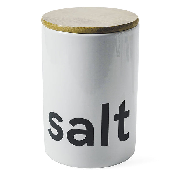 WHITE BAMBOO SALT JAR 750ML - 5909045