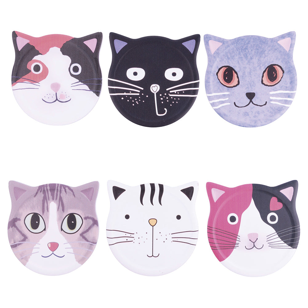 COLOURED CAT SMALL TILE 6 ASS - 5909049