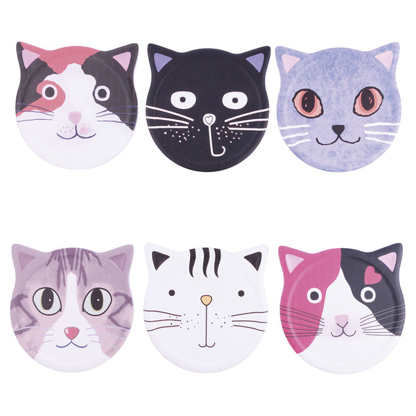 COLOURED CAT SMALL TILE 6 ASS - 5909049