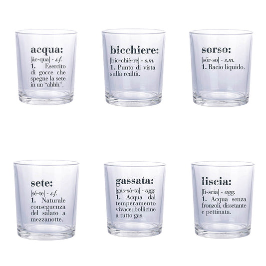 VICTIONARY SET OF 6 WATER GLASSES 360ML - 5909268