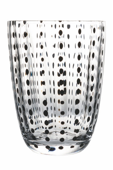 KALAHARI GLASS CLEAR BLACK DOTS - 5909898