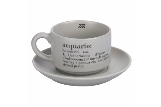 VICTIONARY ACQUARIO COFFEE CUP AND SAUCER SET - 5910691