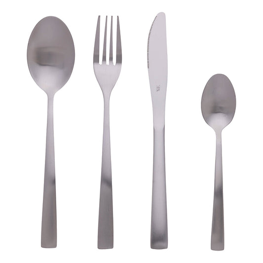 MADISON 24-PIECE CUTLERY SET SILVER - 5911388
