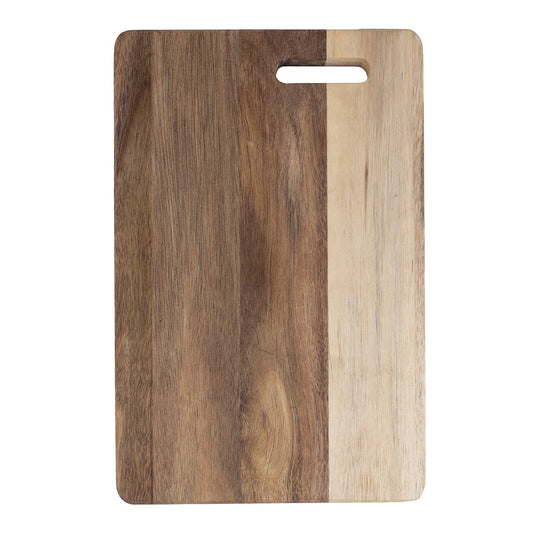 WOODY RECTANGULAR ACACIA CHOPPING BOARD 28X18X1.5CM - 5912276