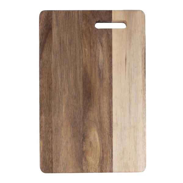WOODY RECTANGULAR ACACIA CHOPPING BOARD 28X18X1.5CM - 5912276