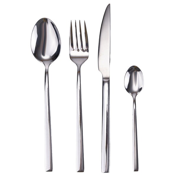 Luxury polished stainless steel cutlery set