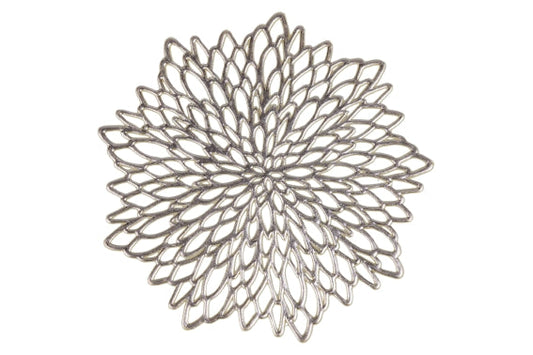 GOLD SET 6 FLOWER COASTERS - 5913912