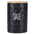 Dolomite Salt Jar with Bamboo Lid 850 ml, Shapes