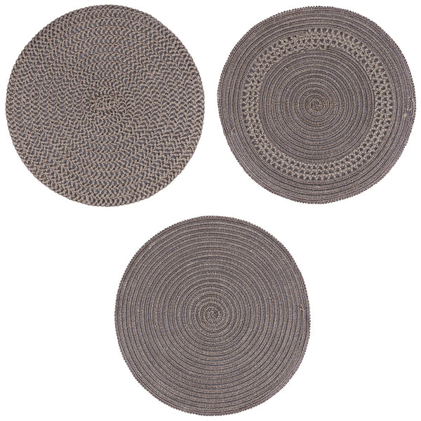 LINEN PLACEMAT 3 ASSORTED CHOCOLATE - 5915589