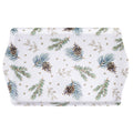 Melamine Tray with Handles 38.5 x 24.5 cm Christmas Decoration, Holly