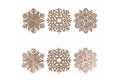 SNOWFLAKE COASTER SET 6  - 5917245