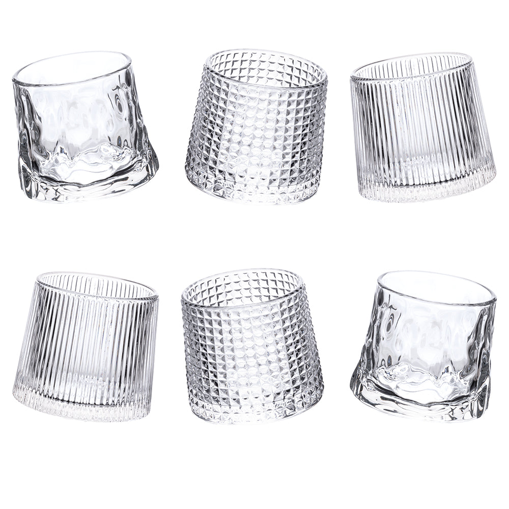 VINTAGE SET OF 6 TILTING LIQUEUR GLASSES - 5918553