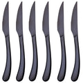 MONTECARLO SET 6 STEAK KNIVES BLACK SHINY - 5918608
