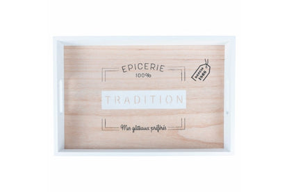 RECTANGULAR TRAY 45X30CM WOOD 3 ASST. - 5918711